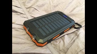 Solar recharging power bank Lights USB phone charger [upl. by Dorena]