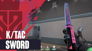 Ktac Sword Ktac Knife Skin Showcase  Valorant Battlepass Skins [upl. by Delia]