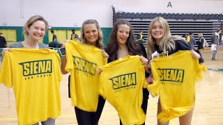 Saints Get HYPED For The Siena Basketball Season [upl. by Pren]