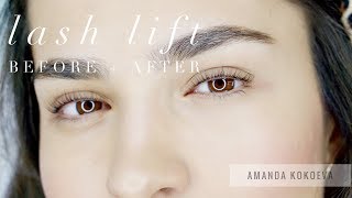 KERATIN LASH LIFT ON SHORT LASHES Collab with beauty Amanda Kokoeva [upl. by Assilana270]