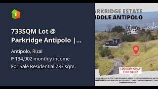 733SQM Lot  Parkridge Antipolo  Fire Sale [upl. by Oniratac]