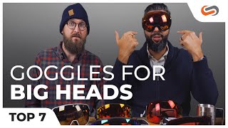 TOP 7 BEST Snow Goggles for ◀ B I G ▶ Heads  SportRx [upl. by Gratt57]