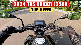 2024 TVS Raider 125cc Acceleration Test  Top Speed 🔥 [upl. by Delp705]