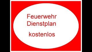 Feuerwehr dienstplan excel kostenlos 14 Mitarbeiter  24Stunden  PersonalmanagementFeuerwehr [upl. by Philine]