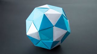 Orgiami Regular Dodecahedron Made from Rhomboid Unis [upl. by Donalt]