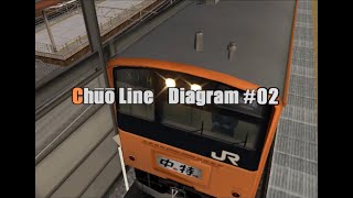 Densha de GO Final PC  Chūō Special Rapid Line Diagram 2 [upl. by Anilorac]