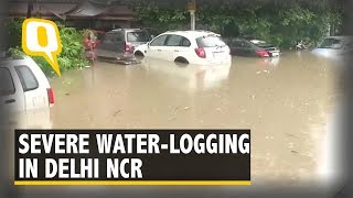 Severe Waterlogging in Delhi NCR After Heavy Rainfall [upl. by Nytsrik]