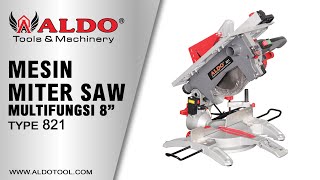 MITER SAW MULTIFUNGSI 2 IN 1 TYPE 821 [upl. by Hootman553]