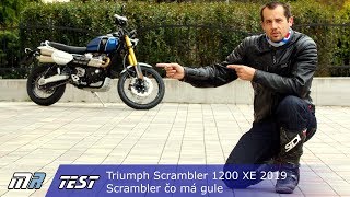 Triumph Scrambler 1200 XE 2019  Scrambler čo má gule  motoridesk [upl. by Eirolam]