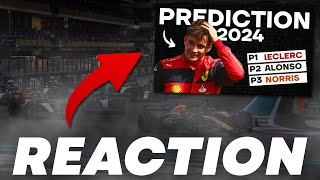 I REACT to my 2024 f1 PREDICTIONS FUNNY [upl. by Jordon]