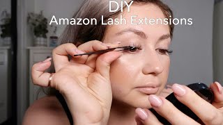 DIY Lash Extensions From Amazon  Ardell LashTite Glue [upl. by Anel]