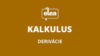 Základné pravidlá derivovania  Elea Nauč sa matiku [upl. by Bergen459]