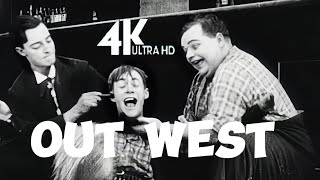 Roscoe Fatty Arbuckle Classic  Out West 🎬4k Colorized Full Movie  Western Comedy  1918 在西部 [upl. by Mallissa17]