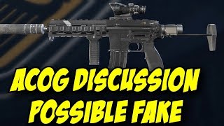 Rainbow Six Siege ACOG Discussion Possible Fake Removal from Bandit MP7 amp Jager 416C [upl. by Ennairrek]