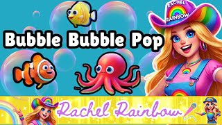 Bubble Bubble Pop  Ms Rachel Rainbow  Pop Songs For Littles  Toddler Learning [upl. by Housum]