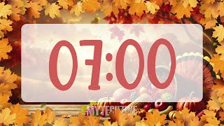 7 Minute Timer Thanksgiving 🦃 [upl. by Aleet]