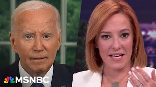 What struck Jen Psaki on Biden’s historic Oval Office speech on stepping aside [upl. by Ahsemo]