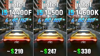 Core i5 14400F vs Core i5 14500 vs Core i5 14600K  Test in 8 Games [upl. by Minette295]