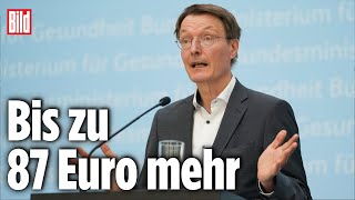 Karl Lauterbach plant Erhöhung der KrankenkassenBeiträge [upl. by Desta26]