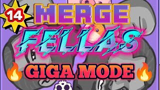 🔥14 LIVE MERGE FELLAS GIGA MODE CHALLENGE HIGH SCORE [upl. by Baggs]