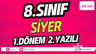 8 Sınıf Peygamberimizin Hayatı SİYER 1 Dönem 2 Yazılı Açık Uçlu [upl. by Nulubez]