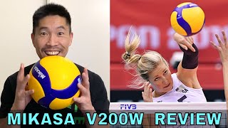 Mikasa V200W Volleyball Review [upl. by Lynus957]