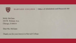 Harvard College rejection letter [upl. by Brendis]