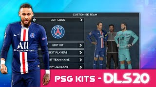 DLS 22 Kits PSG  Paris Saint Germain   201920 Kits amp Logo Download [upl. by Wyly]