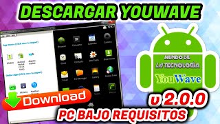 Descargar e Instalar YOUWAVE Emulador de Android para Windows BAJOS REQUISITOS  MrJunson [upl. by Gio]