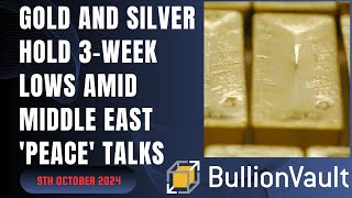 Gold and Silver Hold 3Week Lows Amid Middle East Peace Talks [upl. by Nomrac]