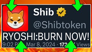 999 SHIB BURN BY FOUNDER RYOSHI LEAKED  SHIBA INU COIN NEWS TODAY [upl. by Firehs]