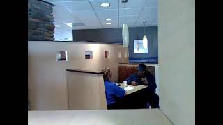 McDonalds employee getting reprimanded in the lobby [upl. by Ahsotal]