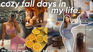 cozy fall days in my life🎃🍁🍂نهاراتي في فصل الخريف و العيشة بوحدي💌back to the gym🏋🏻‍♀️dentist [upl. by Eiuqram]