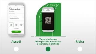 Prelievo Cardless  App Intesa Sanpaolo Mobile [upl. by Aihsekyw]