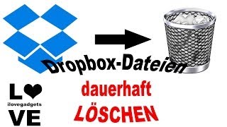 Dropbox Dateien dauerhaft löschen [upl. by Whiteley407]