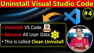 How To Completely Uninstall VS Code in Windows 11  Delete User Data in Windows and Linux  In Hindi [upl. by Adnilahs]