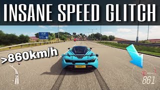 Driving over 860kmh   Forza Horizon 4  Insane NEW Topspeed Glitch [upl. by Romona]