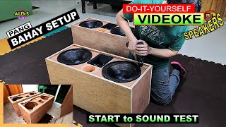 DIY VIDEOKE SPEAKER  Pang MALAKASAN 😱 na Pambahay Set Up  DIY Speaker Box for Home Use  Aleks On [upl. by Ayerdna]