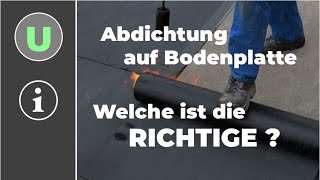 Abdichtung auf Bodenplatte  Welche ist die Richtige   Peter Wohlfarth [upl. by Erleena]