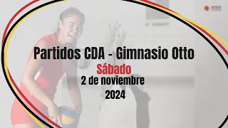 Partidos jugados el sábado 2 de noviembre en el CDAGimnasio Otto [upl. by Dnomsaj]