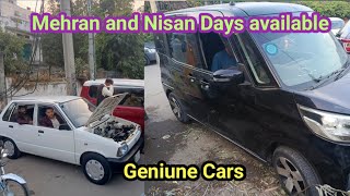 2 Cars Mehran and Nisan daysReasonable price Geniune carsSami car and bike pk [upl. by Salesin]