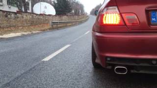 BMW E46 330CI Muffler Delete  Sound check [upl. by Tynan]