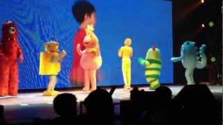 Yo Gabba Gabba Live at Orpheum Theatre in Boston 2013  Freeze Game [upl. by Idolah]