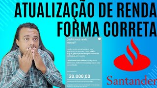 SANTANDER ATUALIZAÇÃO CERTA DE RENDA [upl. by Ajet]