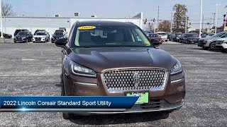 2022 Lincoln Corsair Standard Sport Utility Findlay Tiffin Bowling green Ottawa and Kenton [upl. by Aicileb]