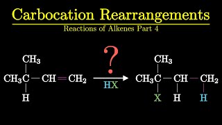 Carbocation Rearrangements  Alkene Reactions Part 4 of 9  Organic Chemistry 101 [upl. by Nauqad854]