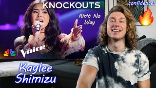 Kaylee Shimizu  quotAint No Wayquot by Aretha Franklin  The Voice Knockouts  Singer Reaction [upl. by Legna115]