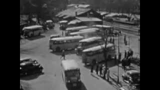 Bussar och tåg i Norrtälje 1946 [upl. by Harmaning]