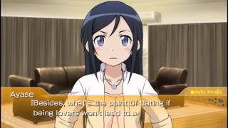 Oreimo Tsuzuku PSP Daisukes Life Counseling  Ayase Edition English Subtitles [upl. by Mozelle410]