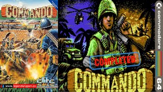 Commando  C64  1985  Commodore 64  Walkthrough  Complete Lets Play  C64games  C64 [upl. by Okeim]